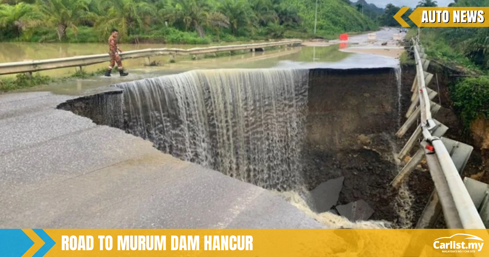 Pan Borneo Feeder Road Destroyed Due To Flash Flood