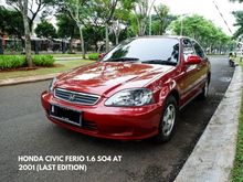 2000 Honda Civic 1.6 Sedan, ORIGINAL FACTORY INTERIOR, MOBIL RAPI DAN BERSIH, MINT CONDITION