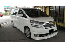 2013 Toyota Vellfire 3.5 VL Full Spec Home Theater 4 Cameras Sunroof Pilot Seats