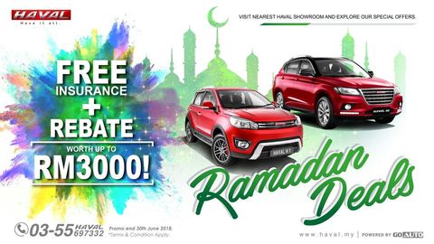 Buy A Haval This Month And Get Free Insurance And Rebates Worth Up To RM3,000
