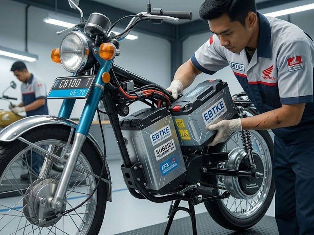 Cara Konversi Motor Bensin ke Listrik 2026, Biayanya Murah kalau Berhasil Dapat Subsidi
