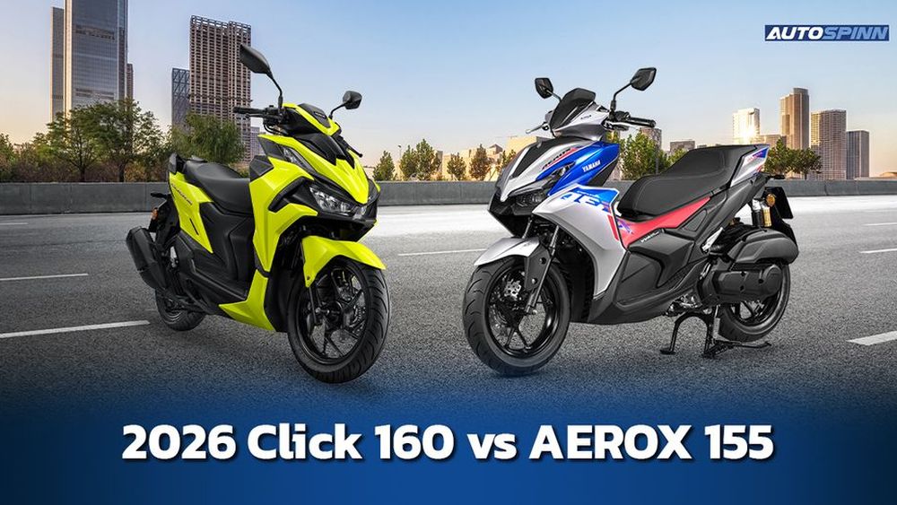 2026 Honda Click 160 vs Yamaha AEROX 155 คันไหนน่าโดนกว่า?
