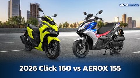 2026 Honda Click 160 vs Yamaha AEROX 155 คันไหนน่าโดนกว่า?