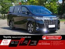 2022 Toyota Alphard 2.5 G MPV ATPM Odo 39 Rb (ANTIK) TDP MINIM