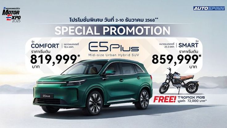 โปรเดือด DFSK E5 Plus “ซื้อรถแถมรถ” จำนวนจำกัด