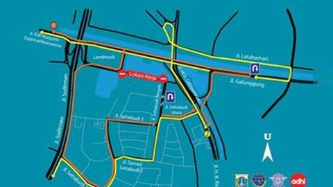 Demi LRT, Jalan Setiabudi Tengah Ditutup hingga Tahun Depan