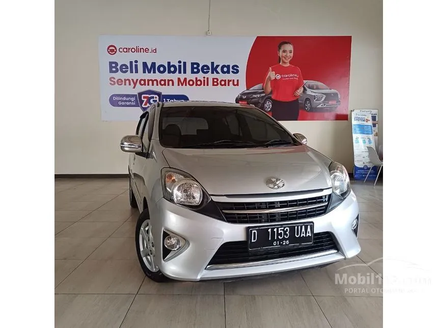 Jual Mobil Toyota Agya 2015 G 1.0 di Jawa Barat Manual Hatchback Silver Rp 102.000.000