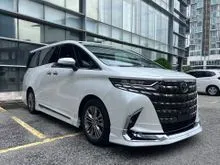 2024 Toyota Alphard 2.5 Z FULL SPEC UNREG**SUPER LOW MILAGE LIKE NEW CAR**360 CAM MOON ROOF HUD MODELISTA BODYKIT PILOT SEAT**FREE 5 YAERS WARRANTY**