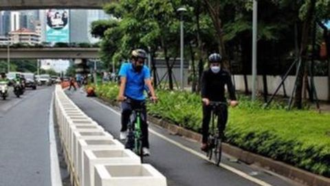 Polda Metro Jaya akan Jaga Jalur Sepeda di Sudirman-Thamrin