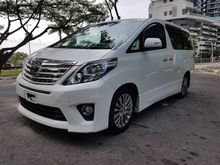 2014 TOYOTA ALPHARD 2.4 TYPE GOLD II/UNREG/2 PWD/PWD BOOT/SEMI LEATHER/R CAMERA/7 SEAT/CNY OFFER!!
