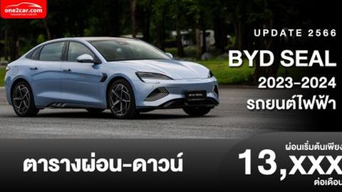 ตารางผ่อน BYD SEAL 2023-2024