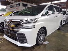 2016 Toyota Vellfire ZG 2.5L FULL SPEC UNREGISTER 2016 YEAR PILOT SEAT