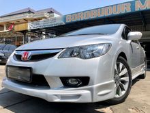 HONDA CIVIC 1.8 AT 2010 SILVER AUDIO SYSTEM GANTENG SIAP PAKAI