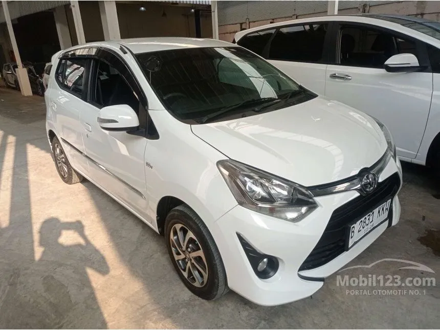 Jual Mobil Toyota Agya 2018 G 1.2 di Banten Manual Hatchback Putih Rp 107.000.000