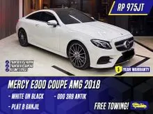 2018 Mercedes-Benz E300 2.0 AMG Line Coupe White on Black Mercy E 300 Putih