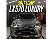 2017 Lexus LX 570 5.7 SUV Luxury Sonic Titanium on Black Record LX570 Silver Grey