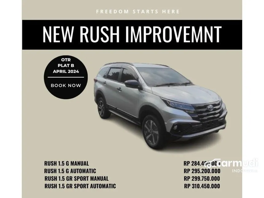 Jual Mobil Toyota Rush 2024 S GR Sport 1.5 di DKI Jakarta Automatic SUV Putih Rp 310.450.000