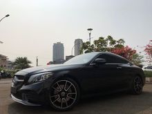 MERCEDES BENZ C300 COUPE AMG 2018 BLACK ON SADDLE TAN TDP 300JT