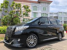 2017 Toyota Alphard 2.5 G Van Wagon Reg.2018 Black On Beige Km10rb Pilot Seat Bodykit Modelista TDP.175JT