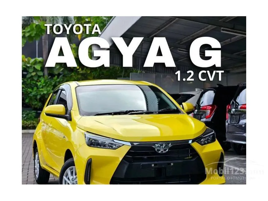 Jual Mobil Toyota Agya 2024 G 1.2 di Jawa Barat Automatic Hatchback Kuning Rp 191.400.000