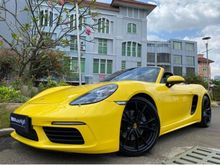 2016 Porsche 718 2.0 Boxster Convertible Reg.2017 Facelift 718 Series Yellow On Black Km9000 Sport Chrono + Knalpot Exhaust Akraprovic #AUTOHIGH