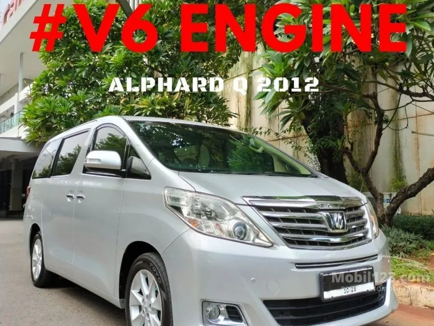 Jual Mobil Toyota Alphard 2012 V Q 3.5 di DKI Jakarta Automatic MPV Abu