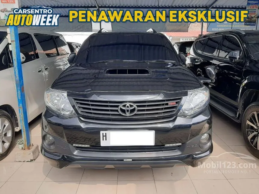 Jual Mobil Toyota Fortuner 2014 G TRD 2.5 di Jawa Tengah Automatic SUV Hitam Rp 285.000.000