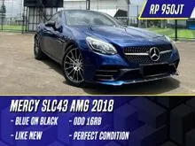 2018 Mercedes-Benz AMG SLC43 3.0 Convertible Blue on Black Biru SLC 43 Mercy
