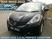 2013 Honda Jazz 1.5 i-VTEC (A) FULL SERVICE RECORD FREE ACCIDENT SUPERB SAVE PETROL