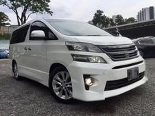 2010/15 Toyota Vellfire 2.4 Z Platinum MPV ** VIP CAREFUL OWNER... FULL SERVICE RECORD... LOW MLG... UNDER WARRANTY... ACCIDENT FREE... MUST VIEW **