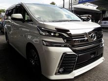 2015 Toyota Vellfire 2.5 ZG SUNROOF 1 YEAR WARRANTY FULL SPEC UNREG 2015 15