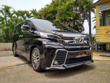 2015 Toyota Vellfire 2.5 ZG CBU Hitam, New Model
