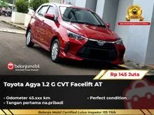 2023 Toyota Agya 1.2 G Hatchback CVT Facelift AT Merah Metalik NIK 2023 [ GARANSI 5TH ]