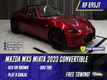 2023 Mazda MX-5 2.0 SKYACTIV-G RF Convertible Red on Brown MX5 Miata MX 5 Merah Matic