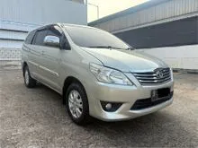 2012 Toyota Kijang Innova 2.0 G MPV TDP 12 JUTA