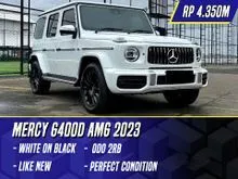 2023 Mercedes-Benz G400 2.9 D AMG Line SUV White on Black Putih Mercy G400d G 400D 400