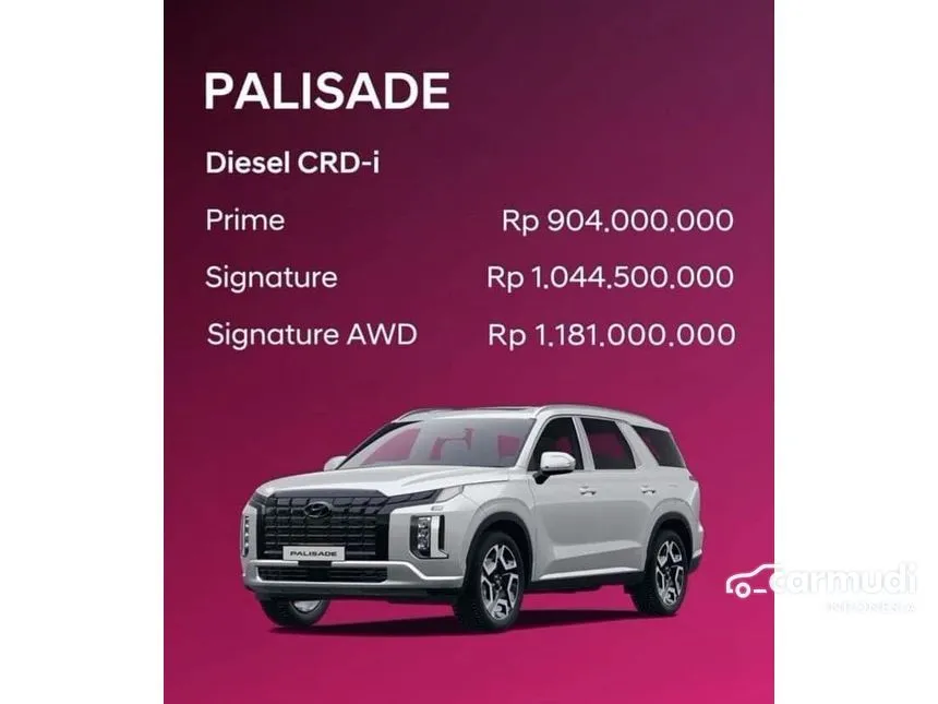 Jual Mobil Hyundai Palisade 2024 Signature 2.2 di DKI Jakarta Automatic Wagon Putih Rp 954.500.000
