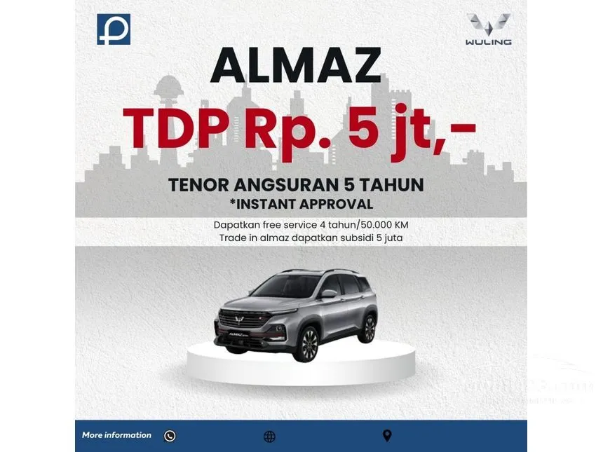 Jual Mobil Wuling Almaz 2023 RS EX 1.5 di DKI Jakarta Automatic Wagon Lainnya Rp 335.000.000