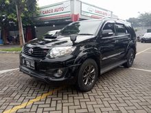 Toyota Fortuner 2.5 G TRD At Matic VNT Turbo Diesel 2015 Hitam Rawatan Service Record Harga Cash 297jt sja