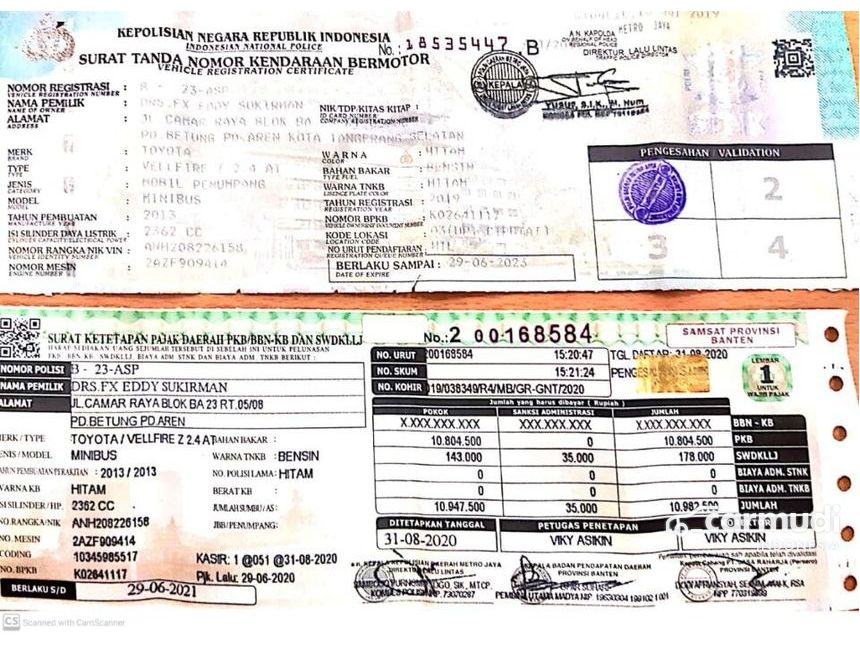 Toyota Vellfire 2013 Zg Van Wagon Automatic Mobil Bekas Di Dki Jakarta Rp 415 000 000 7829159 Carmudi Indonesia