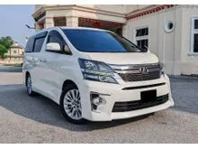 2013 Toyota Vellfire 2.4 Z Platinum MPV Facelift 2x P.Door P.Boot Premium Model F.Warranty