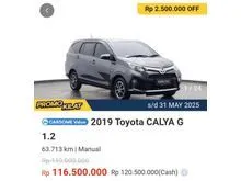 2019 Toyota Calya 1.2 G MPV FLASH SALE