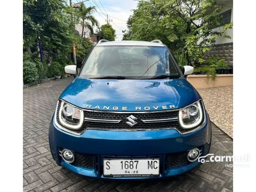 Jual Mobil Suzuki Ignis 2017 GX 1.2 di Jawa Timur Manual Hatchback Biru Rp 125.000.000