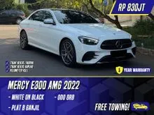 2022 Mercedes-Benz E300 2.0 AMG Line Sedan White on Black Putih Mercy E 300