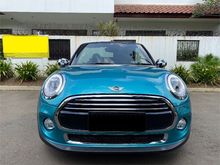 TERMURAH , TDP 150 JUTA MINI 1.5 COOPER CABRIO CONVERTIBLE TURBO NEW MODEL 2017 2018 ATPM KM.2000 CABRIOLET BLUE ELECTRIC