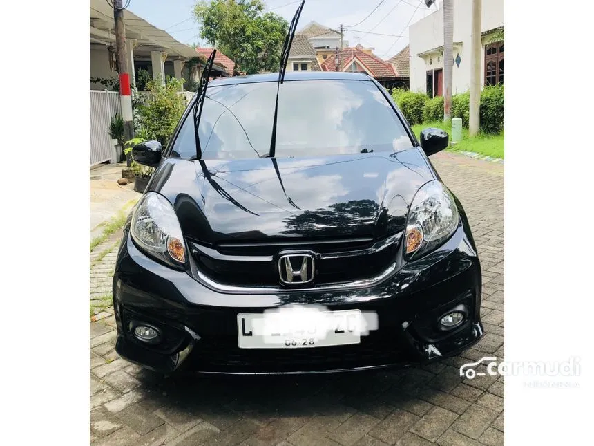 Jual Mobil Honda Brio 2018 Satya E 1.2 di Jawa Timur Automatic Hatchback Hitam Rp 155.000.000