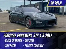 2013 Porsche Panamera 4.8 GTS Hatchback Black on Brown Hitam