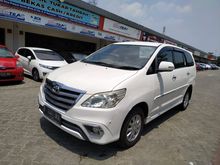Toyota Kijang Innova 2.0 V at matic 2013 Putih Bensin Mulus Rapi Mesin Prima Siap Pakai Harga Cash 165 pajak panjaang 10.2020